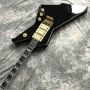Custom High Gloss Black Iban Style Destroyer Duplex Tremolo System Electric Guitar