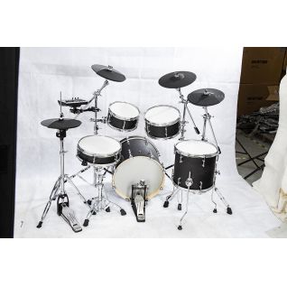 Custom Grand Electric Drum Set with Mesh Heads All Dual-Zone Pads and Cymbals with Choke, 467 Sounds, 50 Kits, Solid Racks