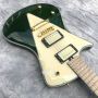 Custom MM Ama Ada Left Handed Electric Guitar in Green Grand Music Color and Shape can be Customized Upgrade Wood and Hardware 