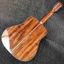 Custom Grand D Body 45KAA Solid KOA Wood Top with Abalone Inlay 12 Strings Acoustic Guitar