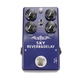Custom Grand 2-in-1 Digital SKY Reverb Delay Guitar Bass Effect Pedal with True Bypass Switch  OEM Pedal
