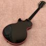 Custom 3 Pickups LP Electric Guitar in Black Color with Red Edge Binding