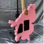 Custom Beauty Girl Electric Guitar Irregular Body Special Shape Guitar in Pink Color
