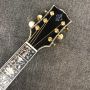 Custom GB 43 Inch Jumbo Full Abalone Binding Glossing Finish J200BL Acoustic Guitar