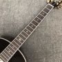 Custom 41 Inch Solid Spruce Top J45 Body Rosewood Back Side Herringbone Binding Acoustic Guitar in Sunburst Color