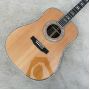 Custom 41'' Solid Red Cedar Top Acoustic Guitar Dreadnought D Model 45 Style Real Abalone Inlay Wood Folk Guitar Accept Guitar OEM