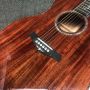 Custom Cutaway KOA Wood PS14K Acoustic Guitar with Abalone Binding Ebony Fingerboard