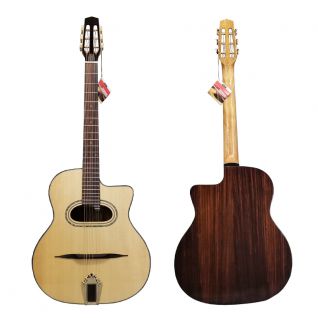 Custom Handmade Solid Spruce Cedar Top Django Vintage Macc aferri Gypsy Jazz Acoustic Guitar
