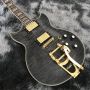 customized GLP electric guitar JAZZ music electric guitar gray tiger pattern maple body big rocker gold accessories