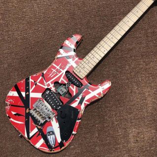 Custom Eddie Van Halen TRIBUTE 2023 New Style Vintage Electric Guitar Frankenstrat 