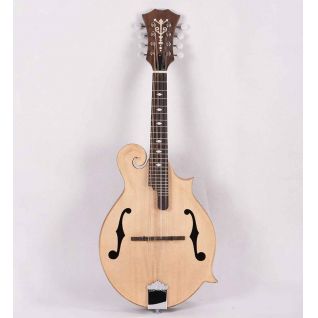 Custom Solid Spruce Top Mahogany Back Side F Style Mandolin in Natural Accept Mandolin and Banjo OEM
