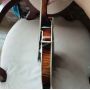 Custom 8 Strings F Style Mandolin with Ebony Fretboard Solid Spruce Solid Flamed Maple F Back Side Mandolin