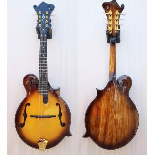 Custom 8 Strings F Mandolin with Ebony Fretboard Solid Spruce Solid