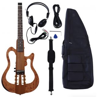 Custom 39 Inch Foldable Headless Slient Travel Portable Classic Acoustic Guitar with Parts