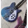 Custom 6 Strings Rickenbacker Style Semi-Hollow Electric Guitar with Sparkle Color