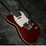 Custom Tele Electric Guitar, Wine Red Color, Mahogany Body, Rosewood Fretboard, Double Binding
