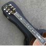 Cutaway 41 inch KOA Wood Acoustic Guitar Ebony Fingerboard Abalone Inlays 45s D Style
