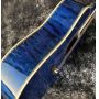 Water Ripple Maple Abalone Ebony Fingerboard Blue Solid Spruce 41 Inch D45d Style Acoustic Guitar