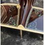 D Style 41 Inch Solid Spruce Deluxe Abalone Inlay Acoustic Electric Guitar with Preamp 301