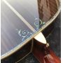 D Style 41 Inch Solid Spruce Deluxe Abalone Inlay Acoustic Electric Guitar with Preamp 301