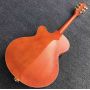 G Orange Electric Jazz guitar,Gold Bigsby bridge,Factory Hollow Body Electric Guitar