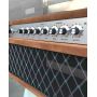 Custom Deluxe Point to Point Dumble Tone Clone Steel String Singer SSS Guitar Amplifier Head 50W with Brown Tolex Vox Grill Cloth