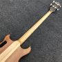 Burst Maple Top 4 strings Bass Guitar Neck Through Body Ebony Fingerboard Passive Closed Pickups Electric Bass