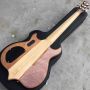 Neck Through Body Burst Maple Passive Closed Type Pickup 6 Strings Bass Ebony Fingerboard Electric Bass Guitar
