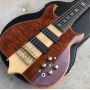 Neck Through Body Burst Maple Passive Closed Type Pickup 6 Strings Bass Ebony Fingerboard Electric Bass Guitar
