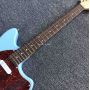 Top Quality Fen 4 Strings Bass Guitar Factory Custom Electric Bass Guitar in Blue Color