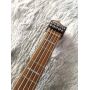 Ash Body Quilted Maple Top 9 Pieces Maple Neck Roasted Maple Fret Headless Bass 5 String Guitar Bass