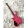 Ash Body Quilted Maple Top 9 Pieces Maple Neck Roasted Maple Fret Headless Bass 5 String Guitar Bass