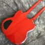 Custom 12 Strings + 6 Strings Double Headed Electric Guitar in Red Color SG Guitar Gold Hardware