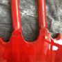 Custom 12 Strings + 6 Strings Double Headed Electric Guitar in Red Color SG Guitar Gold Hardware