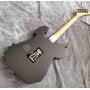 Skull Carving Body 6 Strings Electric Guitar in Matte Black Color