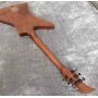 Rosewood Fingerboard Sun Inlays Fingerboard Electric Guitar in Brown with Black Hardware