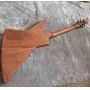 Rosewood Fingerboard Sun Inlays Fingerboard Electric Guitar in Brown with Black Hardware