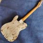 Custom High Quality Natural Wood Color Roasted Coke Electric Guitar