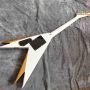 Double Body Rosewood Fingerboard Special Shaped Electric Guitar with White and Gold Color