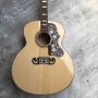 Custom AAA Solid Sitka Spruce Flamed Maple Back Side Jumbo J200s Acoustic Guitar