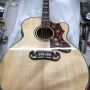 Custom AAA Solid Sitka Spruce Flamed Maple Back Side Jumbo J200s Acoustic Guitar