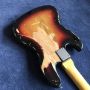 Custom 4 Strings Relic Aged Electric Bass Guitar in Sunburst Color ELM Body Maple Back Side