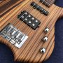 2020 New 4 Strings Buzzard Natural Color Top Neck Through Bass Guitar