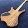 2020 New 4 Strings Buzzard Natural Color Top Neck Through Bass Guitar