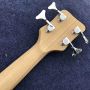 2020 New 4 Strings Buzzard Natural Color Top Neck Through Bass Guitar
