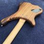 2020 New 4 Strings Buzzard Natural Color Top Neck Through Bass Guitar