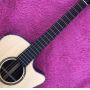 Matte 41 Inch Arm Rest Abalone Ebony Fingerboard Solid Spruce Electric Acoustic Guitar