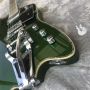 Custom New Guitar Alternative Guitar Jazz Guitar Metallic Green Body White Hardware Customizable