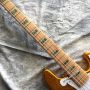 5 String Bass Gold Granule Color Electric Guitar Maple Straight Board Customizable