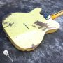 Vintage Creamy Body White Hardware Relic Electric Guitar